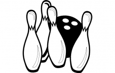 Bowling Lobutları ve Top Oyunu dxf Dosyası