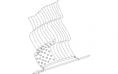 Amerikan bayrağı dxf dosyası