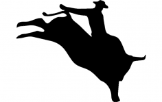 Bull Rider 2 dxf Dosyası