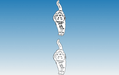 Kediler 15 dxf Dosyası