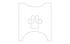 Köpek mama kabı kenarları dxf Dosyası