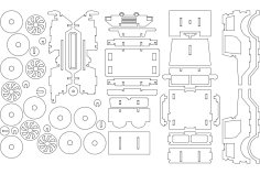 Jeep R 6 Mm dxf Dosyası