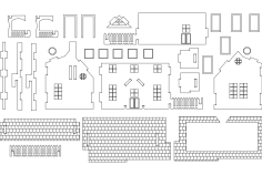 Maket-ev-3mm dxf Dosyası