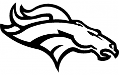 Denver Broncos DXF Dosyası