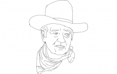 John Wayne 2 dxf Dosyası
