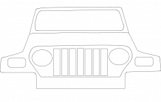 Jeep Yan dxf Dosyası