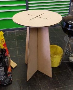 Lazer Kesim Yuvarlak Masa