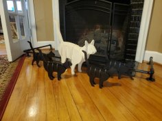 Lazer Kesim Kedi 3D Ahşap Puzzle SVG Dosyası