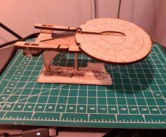 Lazer Kesim Star Trek Enterprise Gemisi Ücretsiz Vektör