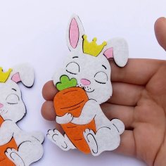 Lazer Kesim Tavşan Dekor DXF Dosyası