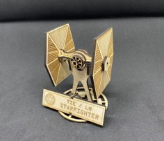 Lazer Kesim Star Wars TIE Fighter Ücretsiz Vektör