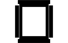 Basit pencere dxf dosyası