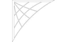 Örümcek Ağı Braketi dxf Dosyası