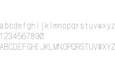 Sayılar A-Z a-z 0-9 dxf Dosyası