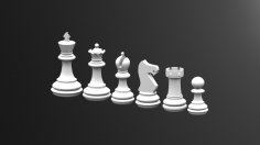 Satranç Oyunu Şah dxf Dosyası