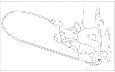Balık tutma dxf dosyası