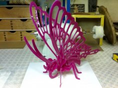 Kelebek 3D yapboz 1 dxf Dosyası