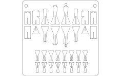 Satranç dxf Dosyası