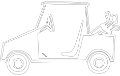 Golf Arabası dxf Dosyası