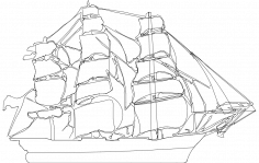 Kliper Gemisi dxf Dosyası