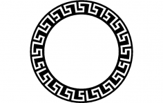 Dairesel Çerçeve dxf Dosyası