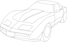 Corvet DXF Dosyası