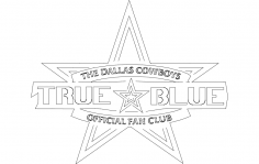 Dallas Cowboys Taraftar Kulübü dxf Dosyası