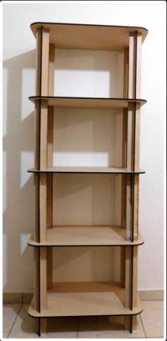5 Katlı Raf (Shelf) dxf Dosyası