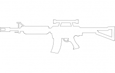 Tüfek 1 dxf Dosyası