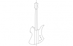 Alaycı Kuş Gitar dxf Dosyası