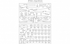 p301 Spitfire Flat 2 dxf Dosyası