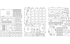 Tank 1 dxf Dosyası
