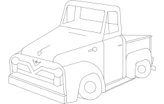 55f-pickup dxf Dosyası