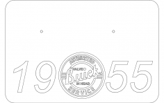 55 Buick temel DXF dosyası