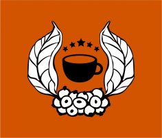 Kahve logosu dxf dosyası