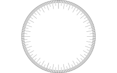 360 Derece Tekerlek dxf Dosyası