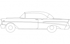 57 Chevy DXF Dosyası