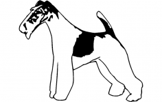 Tel Tüylü Fox Terrier 2 dxf Dosyası