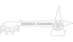 Zombi Çekiç dxf Dosyası