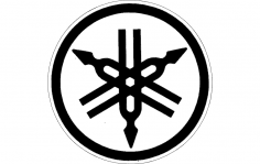 Yamaha Logo Vektör 2 dxf Dosyası