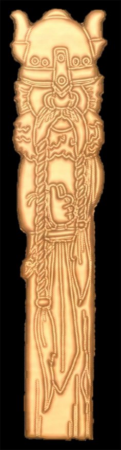 Viking Kamışı Ön Yüzeyi DXF Dosyası