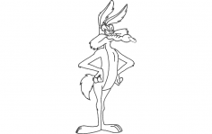 Wile E Coyote dxf Dosyası
