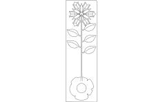 Gül Metal 3D dxf Dosyası