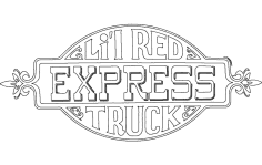 Lil Red Express Kamyon Çıkartması dxf Dosyası