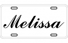 Plaka - Melissa dxf Dosyası