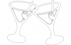Martini İçeceği dxf Dosyası