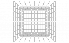 3B Kare DXF Dosyası