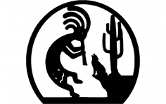 Kokopelli dxf Dosyası