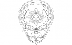 Polis Logosu dxf Dosyası