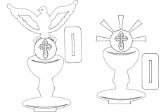 Topo Bolo Comunhao dxf Dosyası